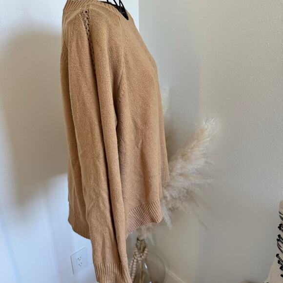 Lilly Pulitzer Esma Crewneck Pointelle Knit Pullover Sweater Medium - Picture 4 of 5